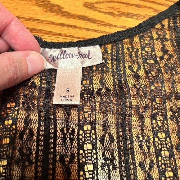 Willow + Root Black Lace Bodysuit Size S - Picture 11 of 12